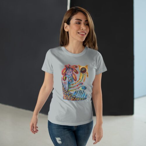 "Watchfulness" Print on T-Shirt for Women