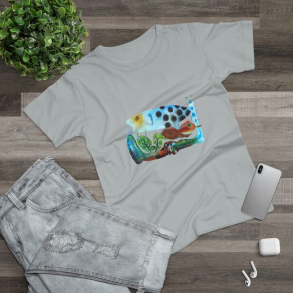 "The Garden Pond" Print on Woman's T-shirt