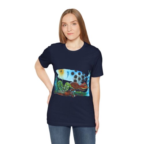 "The Pond in the Garden" Print on Unisex Tee