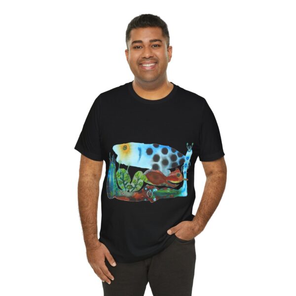 "The Pond in the Garden" Print on Unisex Tee