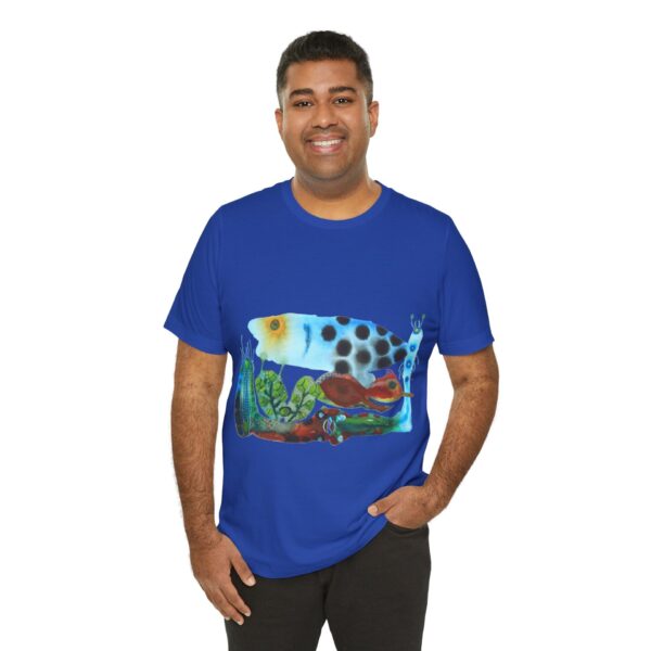"The Pond in the Garden" Print on Unisex Tee