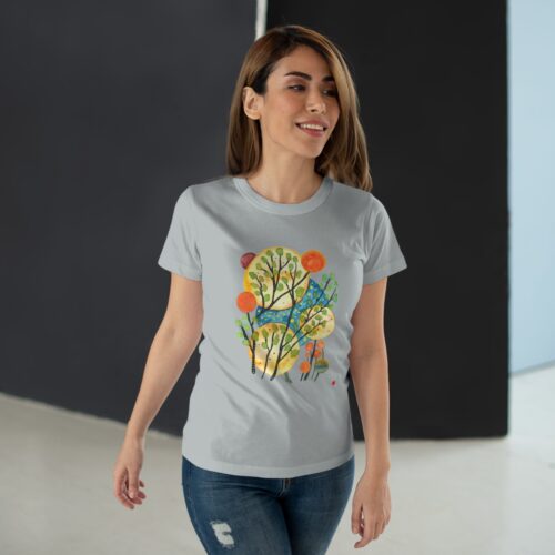 "Worlds" Print on Women's T-Shirt
