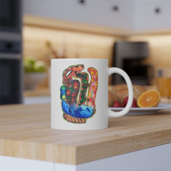 "A Thousand Eyes Looking In" Print on Coffee Mug