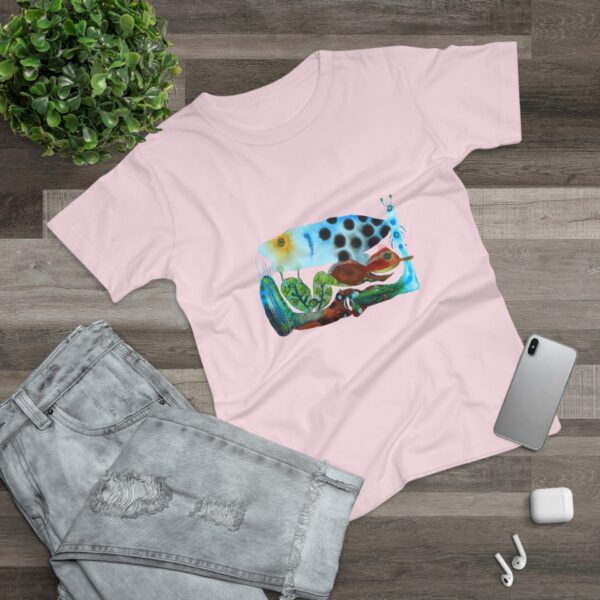 "The Garden Pond" Print on Woman's T-shirt