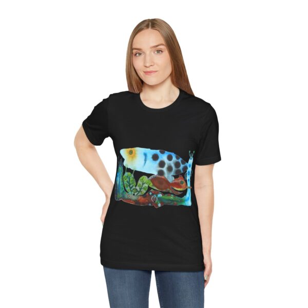 "The Pond in the Garden" Print on Unisex Tee
