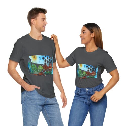 "The Pond in the Garden" Print on Unisex Tee