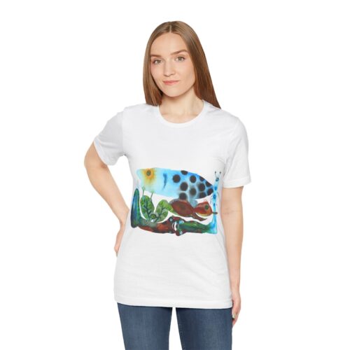 "The Pond in the Garden" Print on Unisex Tee