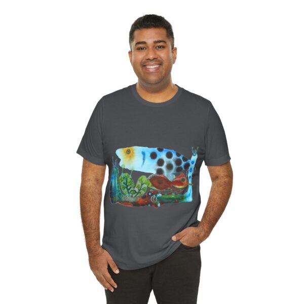 "The Pond in the Garden" Print on Unisex Tee