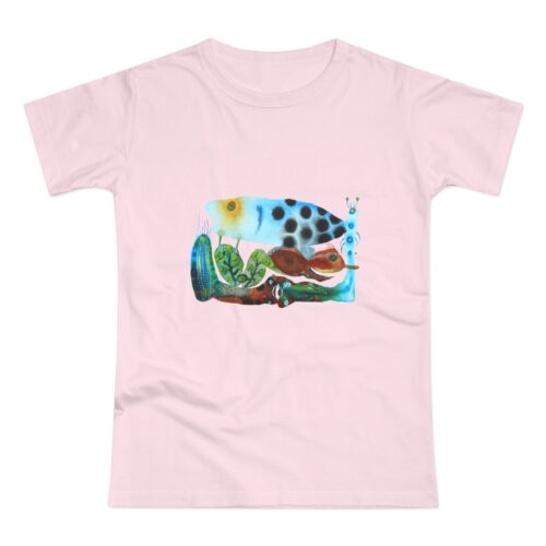 "The Garden Pond" Print on Woman's T-shirt