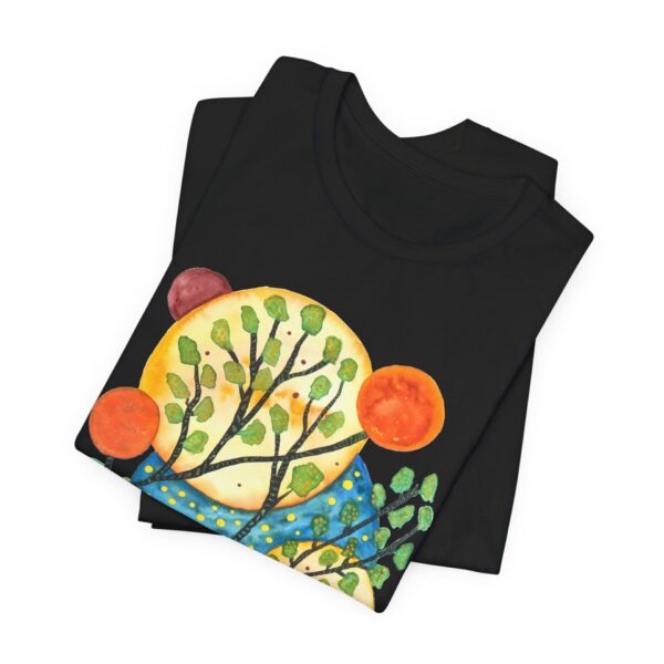 "Worlds" Print on Unisex Tee