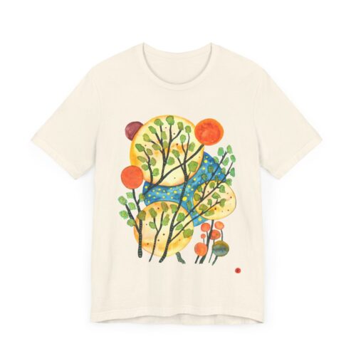"Worlds" Print on Unisex Tee