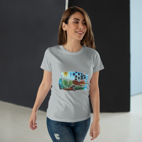 "The Garden Pond" Print on Woman's T-shirt