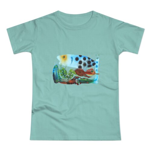 "The Garden Pond" Print on Woman's T-shirt