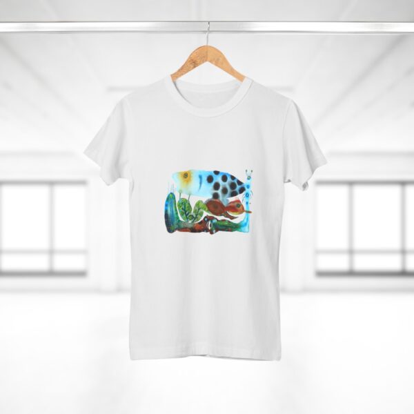 "The Garden Pond" Print on Woman's T-shirt