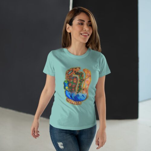 "A Thousand Eyes, Looking In" Print on Women's T-Shirt