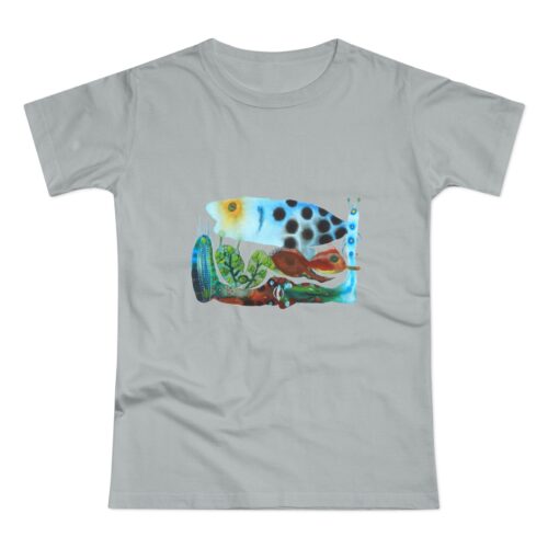 "The Garden Pond" Print on Woman's T-shirt