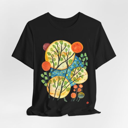 "Worlds" Print on Unisex Tee