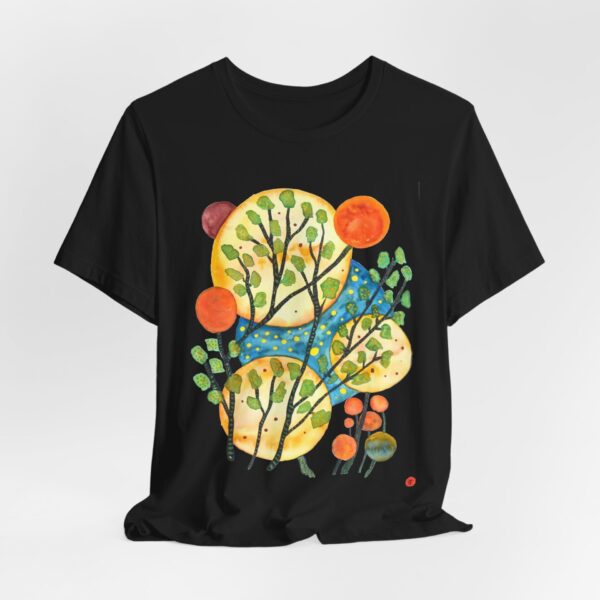 "Worlds" Print on Unisex Tee