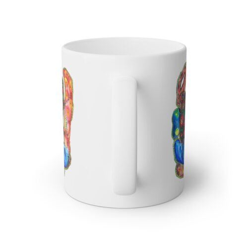 "A Thousand Eyes Looking In" Print on Coffee Mug