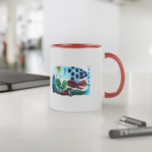 "The Garden Pond" Print on Coffee Mug