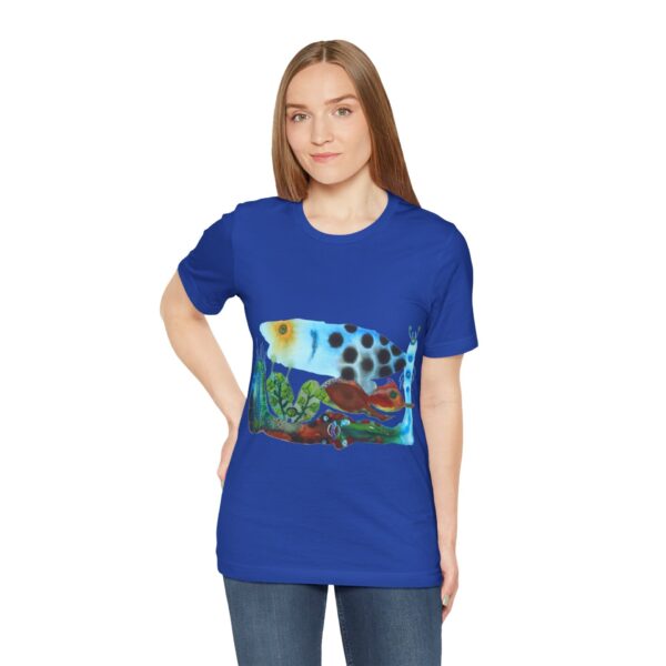 "The Pond in the Garden" Print on Unisex Tee