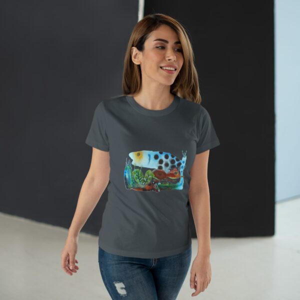 "The Garden Pond" Print on Woman's T-shirt