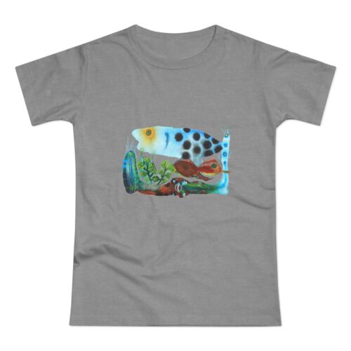 "The Garden Pond" Print on Woman's T-shirt