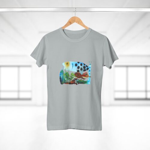 "The Garden Pond" Print on Woman's T-shirt