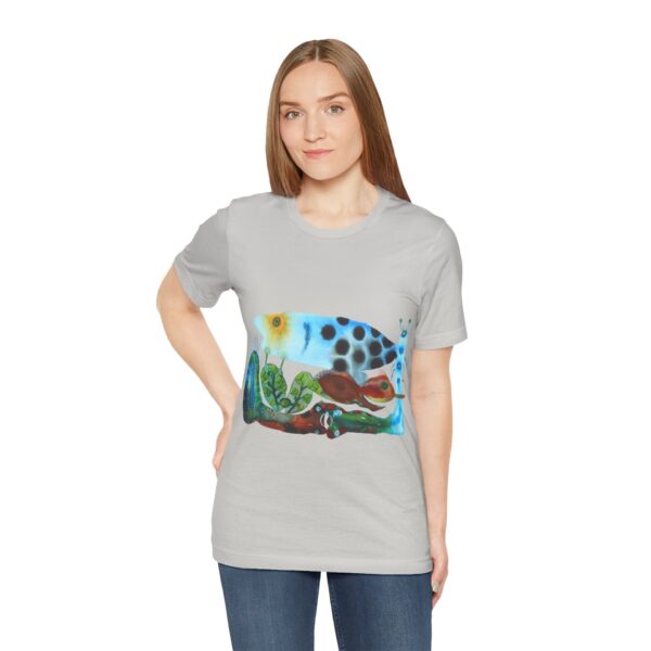 "The Pond in the Garden" Print on Unisex Tee