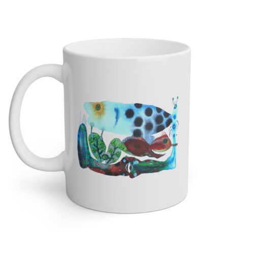 "The Garden Pond" Print on Coffee Mug