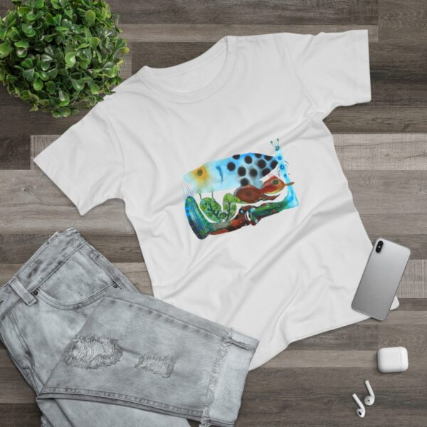 "The Garden Pond" Print on Woman's T-shirt