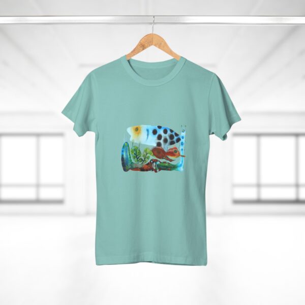 "The Garden Pond" Print on Woman's T-shirt