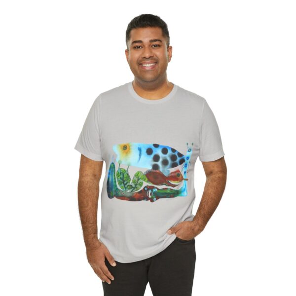 "The Pond in the Garden" Print on Unisex Tee