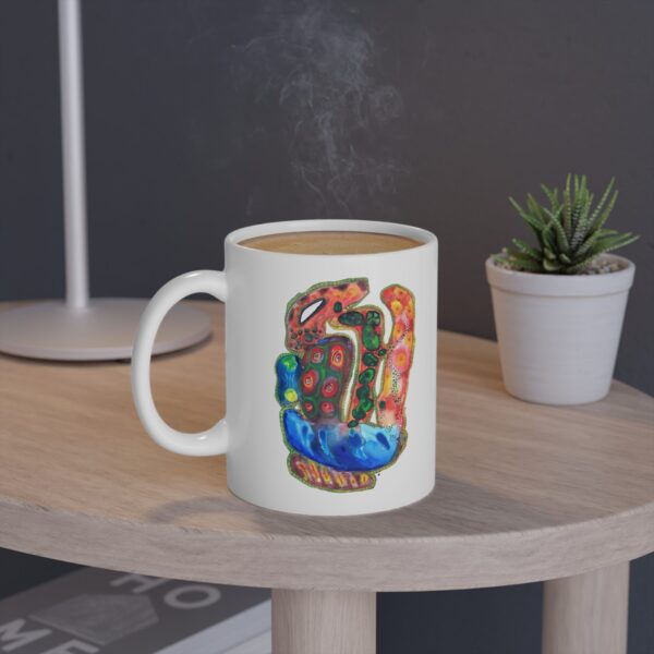 "A Thousand Eyes Looking In" Print on Coffee Mug