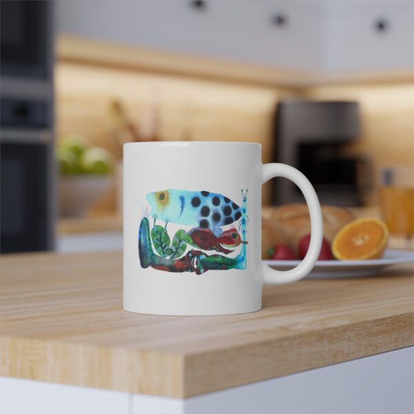 "The Garden Pond" Print on Coffee Mug
