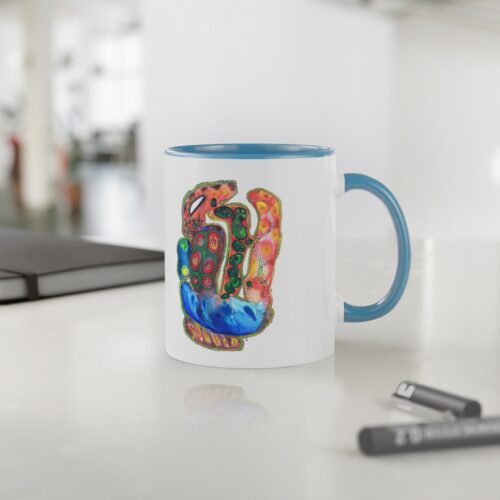 "A Thousand Eyes Looking In" Print on Coffee Mug