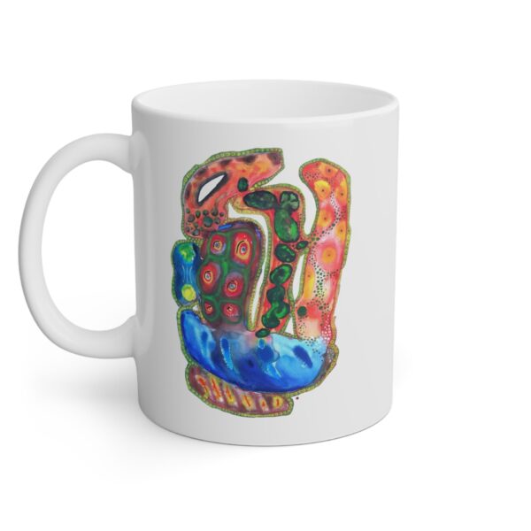 "A Thousand Eyes Looking In" Print on Coffee Mug