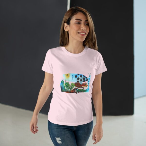 "The Garden Pond" Print on Woman's T-shirt