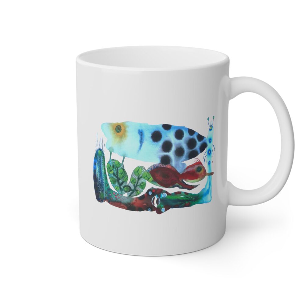 "The Garden Pond" Print on Coffee Mug