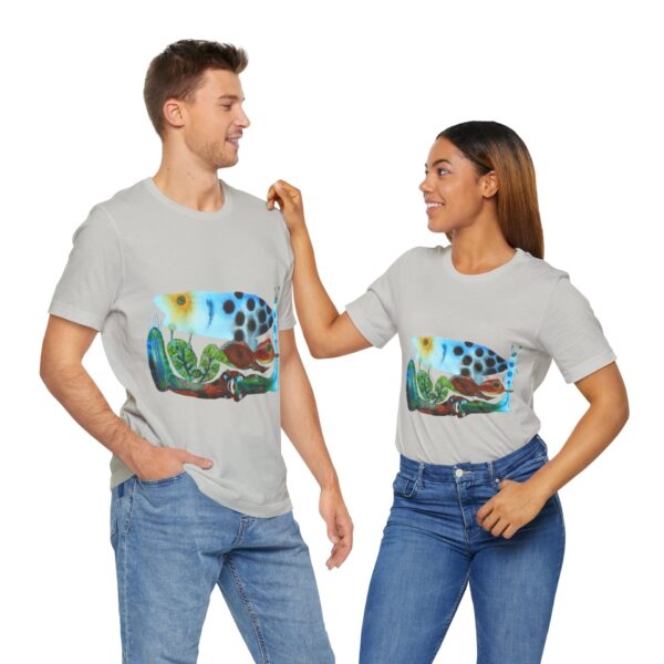 "The Pond in the Garden" Print on Unisex Tee