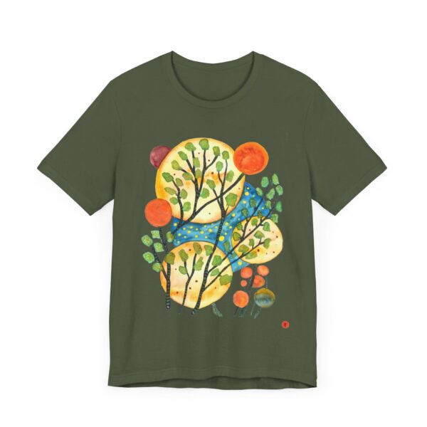"Worlds" Print on Unisex Tee