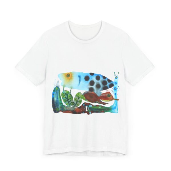 "The Pond in the Garden" Print on Unisex Tee