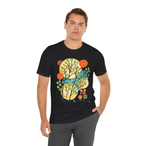 "Worlds" Print on Unisex Tee