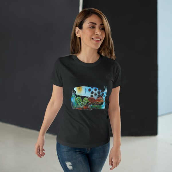"The Garden Pond" Print on Woman's T-shirt