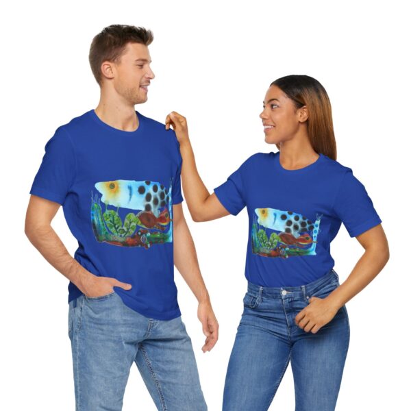 "The Pond in the Garden" Print on Unisex Tee