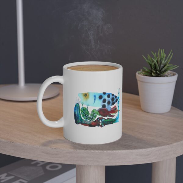 "The Garden Pond" Print on Coffee Mug
