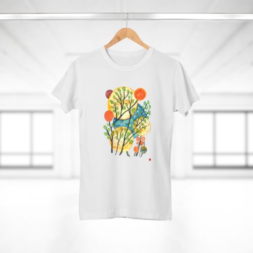 "Worlds" Print on Women's T-Shirt