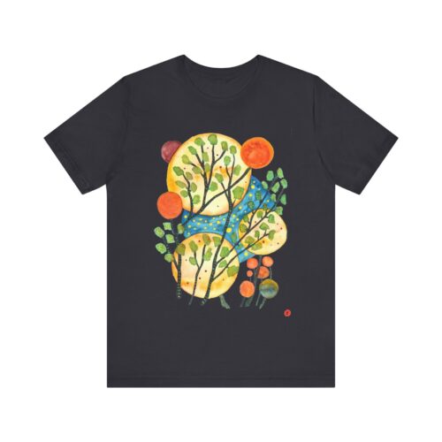 "Worlds" Print on Unisex Tee