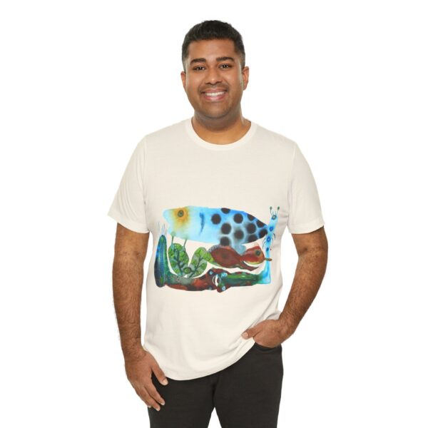 "The Pond in the Garden" Print on Unisex Tee