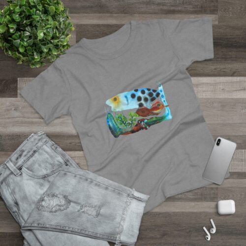 "The Garden Pond" Print on Woman's T-shirt